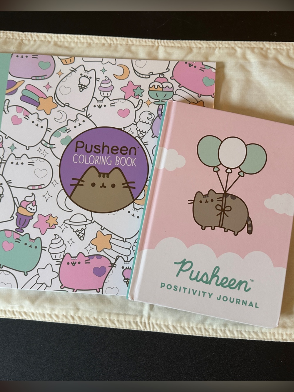 Pusheen Pastel Coloring Book & Positivity Journal - Pink, Mint, Lavender, Cream